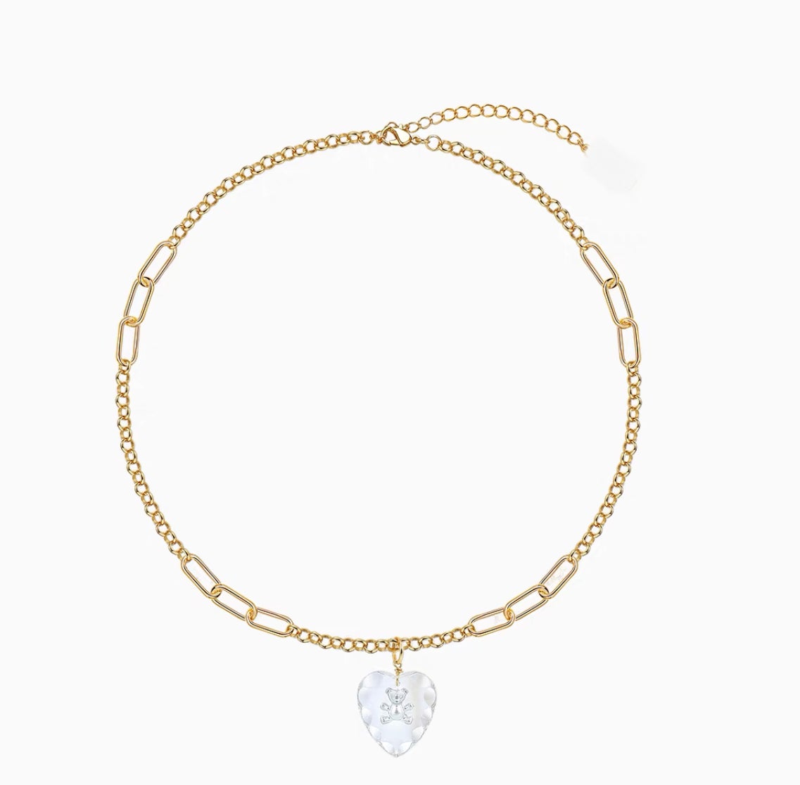 TEDDY HEART NECKLACE