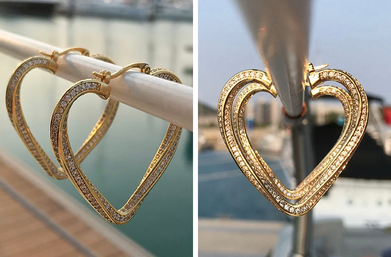 SHAPE OF MY HEART HOOPS