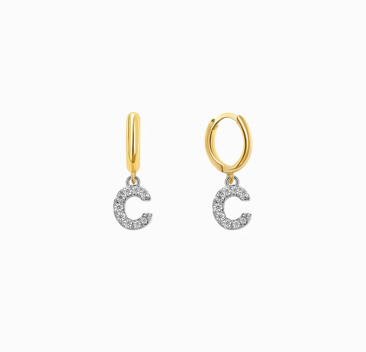 PERSONALIZED LETTER EARRINGS