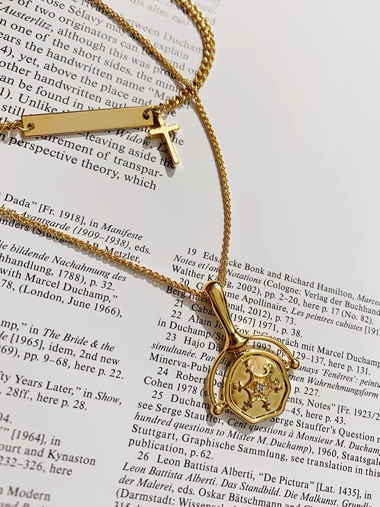 PLATED CROSS NECKLACE