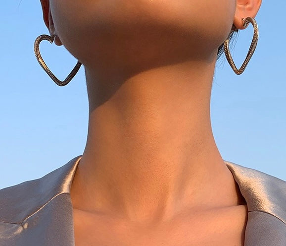 SHAPE OF MY HEART HOOPS
