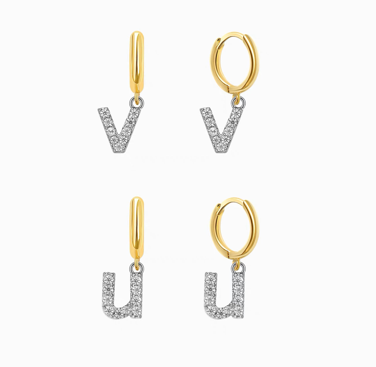 PERSONALIZED LETTER EARRINGS