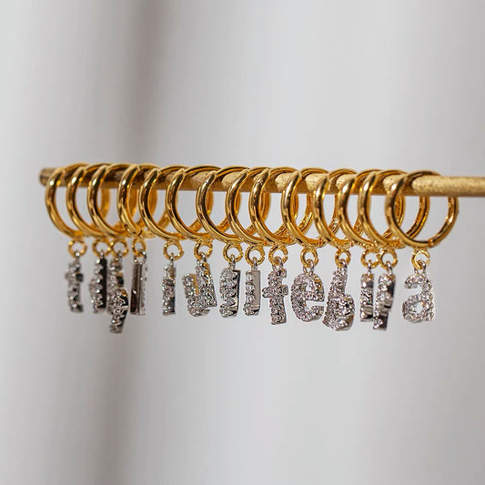 PERSONALIZED LETTER EARRINGS