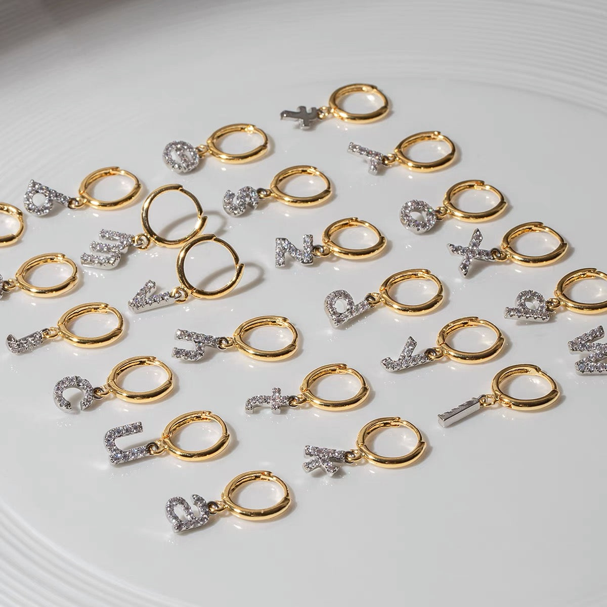 PERSONALIZED LETTER EARRINGS